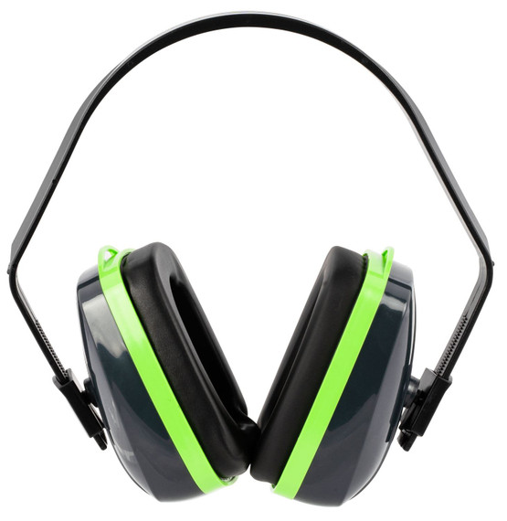 Pyramex VGPM1010C Venture Gear VG10 Muff Polymer 25 dB Over the Head Blue/Green Adult 1 Pair