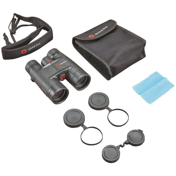 Simmons 897842R Venture 8x42mm BK-7 Roof Prism Black Rubber Armor Aluminum Binoculars