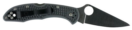 Spyderco C11FPGY Delica 4 Lightweight 2.88 in Folding Drop Point Plain VG-10 SS Blade Gray FRN Handle Includes Pocket Clip, Knife
