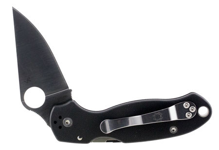 Spyderco C223GP Para 3 2.95 in Folding Clip Point Plain Satin CPM S45VN SS Blade/ Black G10 Handle Includes Pocket Clip, Knife
