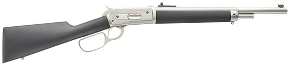 Chiappa 920355 1886 Kodiak 45-70 Gov 4+1, 18.50 in Barrel, Steel Barrel/ Receiver w/ Matte Chrome Coating, Black Rubber Coated Walnut Stock, , Rifle