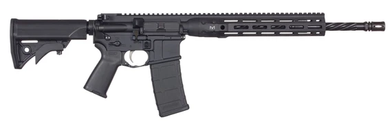 LWRC ICDIR5B16ML Individual Carbine 5.56x45mm NATO 30+1 16.10 in Black Steel Barrel Black Hard Coat Anodized Integrated Rail Base Aluminum Receiver M-LOK Handguard Black Synthetic Adjustable Stock Black Magpul+ Grip, Rifle