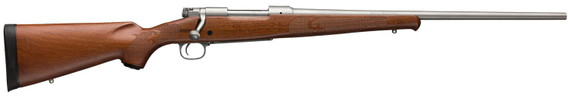 Winchester 535234212 70 Featherweight 243 Win 5+1 22 in Matte Stainless Steel Barrel, Stainless Steel Receiver, Grade I Satin Walnut Fixed w/Schnabel Forearm Wood Stock, Rifle