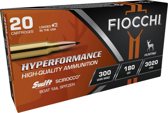 Fiocchi 300 Winchester Magnum Rifle Ammunition 300WMSCA