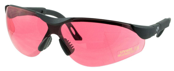 Walkers GWPXSGLVER Sport Glasses Elite Adult Vermilion Lens Polycarbonate Black Frame