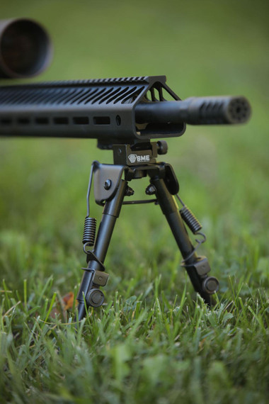 SME SMEBPSPR Shooting Bipod Black Anodized 6-9 in Aluminum