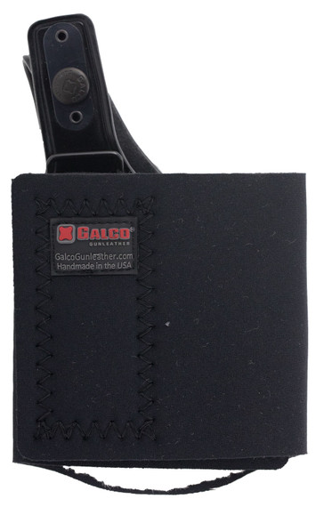 Galco AG652B Ankle Glove Size Fits Ankles up to 13 in Black Leather Hook & Loop Fits S&W M&P Shield Fits S&W M&P Shield Plus Fits S&W M&P Shield 2.0 Right Hand, Holster