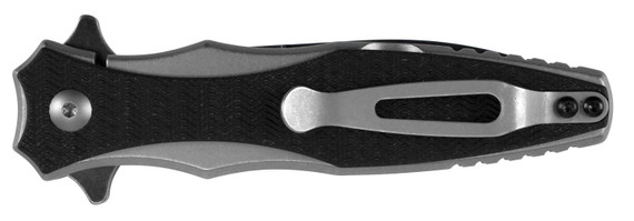 Kershaw 1559 Decimus 3.25 in Folding Spear Point Plain Blackwash 8Cr13MoV SS Blade Black/Stonewashed Nylon/SS Handle Includes Pocket Clip, Knife