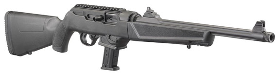 Ruger 19102 PC Carbine 9mm Luger 10+1 16.12 in Black Fluted Threaded Barrel, Black Hard Coat Anodized Aluminum Receiver w/Picatinny Rail, Black Synthetic Stock, Right Hand, Rifle