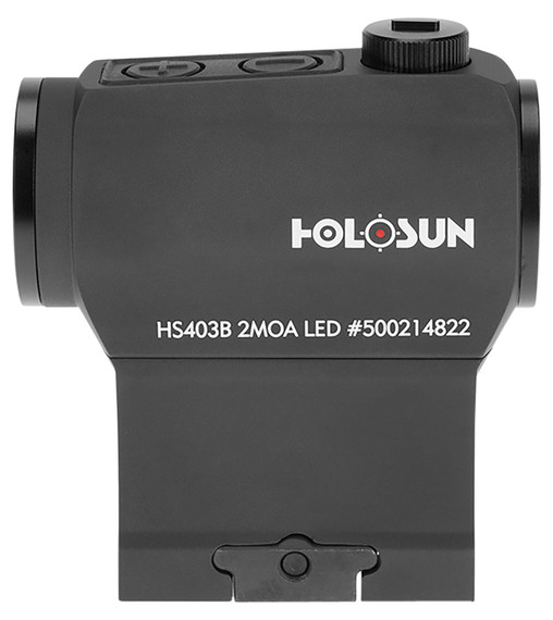 Holosun HS403B 403 Black Anodized 1 x 20 mm 2 MOA, Red Dot Sight