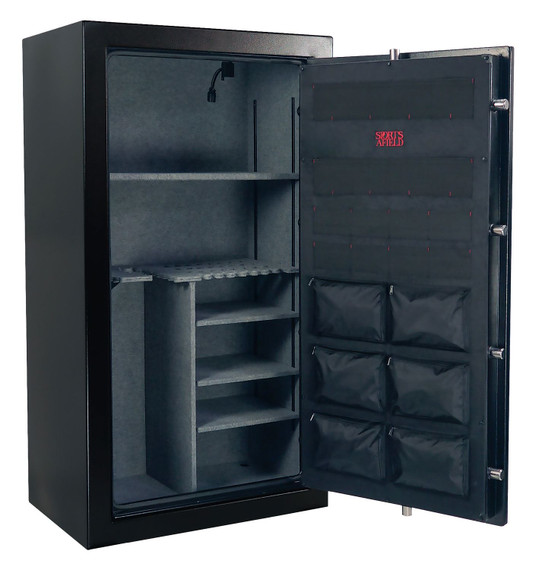 Sports Afield SECSA5940P Preserve SA5940P Keypad/Key Entry Black Textured Steel Holds 40 + 8 59 in H x 40 in W x 22 in D Fireproof- Yes , Gun Safe
