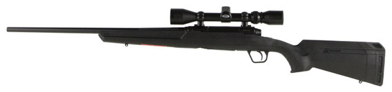 Savage Arms 57257 Axis XP Full Size 22-250 Rem 4+1 22 in Matte Black Button-d Barrel, Matte Black Steel Receiver, Matte Black Fixed Synthetic Stock, Weaver Scope 3-9x40mm, Rifle