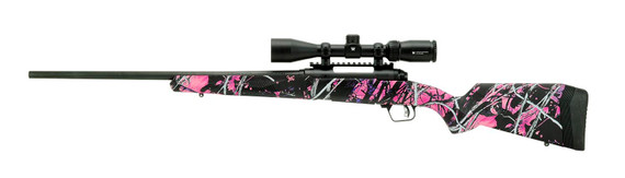 Savage Arms 57338 110 Apex Hunter XP 7mm-08 Rem 4+1 20 in, Matte Black Metal, Muddy Girl Synthetic Stock, Vortex Crossfire II 3-9x40mm Scope, Rifle