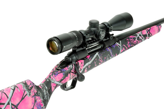 Savage Arms 57338 110 Apex Hunter XP 7mm-08 Rem 4+1 20 in, Matte Black Metal, Muddy Girl Synthetic Stock, Vortex Crossfire II 3-9x40mm Scope, Rifle