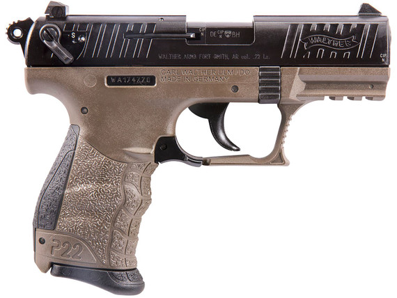 Walther 5120363 P22 FDE (CA Compliant) Pistol