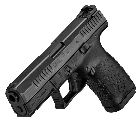 CZ-USA 01531 P-10 C 9mm Luger 10+1, 4.02 in Black Steel Barrel, Black Nitride Serrated Steel Slide, Black Polymer Frame w/Picatinny Rail, Black Interchangeable Backstrap Grip, Pistol