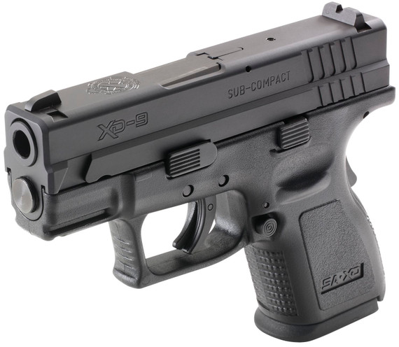 Springfield Armory XDD9801 XD Defend Your Legacy Sub-Compact 9mm Luger 10+1, 3 in Black Melonite Steel Barrel & Serrated Slide, Black Polymer Frame w/Picatinny Rail, Black Polymer Grip, Pistol