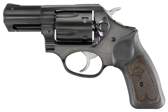 Ruger 15702 SP101 357 Mag 5rd 2.25 in Blued Steel Barrel, Cylinder & Frame, Black Rubber w/Wood Insert Grip, Transfer Bar Safety, Exposed Hammer , Revolver