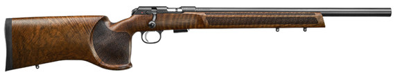 CZ-USA 02345 CZ 457 Varmint MTR Full Size 22 LR 5+1 20 in Black Nitride 20.5 Barrel Black Nitride Steel Receiver Turkish Walnut Fixed Varmint-Style Stock Right Hand, Rifle