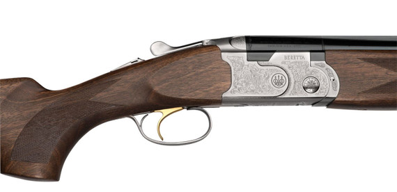 Beretta J686FJ6 686 Silver Pigeon I 12 Gauge 3 in 2rd 26 in Blued Barrel, Nickel Engraved Metal Finish & Oiled Walnut Fixed Checkered Stock, Shotgun
