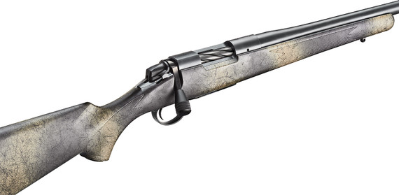 Bergara B14LM511 B-14 Wilderness Ridge 300 Win Mag 3+1 24 in Threaded, Sniper Gray Cerakote Barrel/Rec, SoftTouch Woodland Camo Synthetic Stock, Omni Muzzle Brake, Rifle
