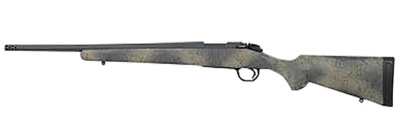Bergara B14S521SP B-14 Wilderness Ridge SP 308 Win 4+1 18 in Threaded, Sniper Gray Cerakote Barrel/Rec, SoftTouch Woodland Camo Synthetic Stock, Omni Muzzle Brake, Rifle
