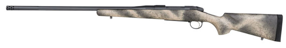 Bergara Rifles BPR33300WM Premier Highlander 300 Win Mag 3+1 24in Omni Muzzle Brake/Threaded Barrel, Sniper Gray Cerakote, Woodland Camo Grayboe Stock