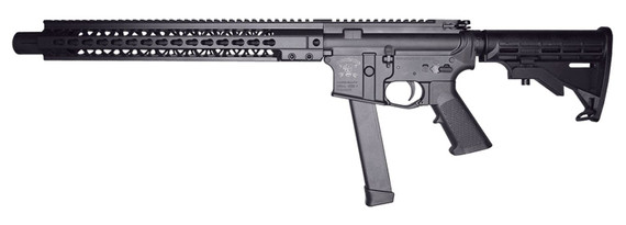 Brigade Firearms A0911613 BM-9 9mm Luger 16in 33+1 Armor Black Cerakote Adjustable Stock Black Polymer Grip Right Hand