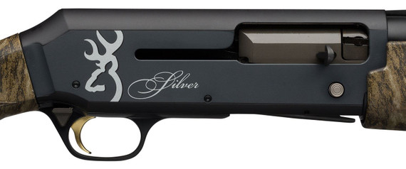 Browning 011420205 Silver Field 12 Gauge with 26in Matte Black Barrel, 3.5in Chamber, 4+1 Capacity, Two-Tone Gray/Black Metal Finish Mossy Oak Bottomland Synthetic Stock Right Hand (Full Size)
