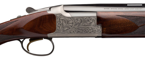 Browning 018142913 Citori White Lightning Full Size 410 Gauge Break Open 3 in 2rd, 28 in Polished Blued Over/Under Vent Rib Barrel, Silver Nitride Engraved Steel Receiver, Grade III/IV Oiled Black Walnut Wood Stock, Shotgun