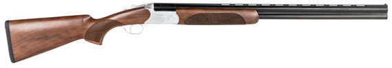 CZ-USA 06478 Redhead Premier 16 Gauge 2.75 in 2rd 28 in Gloss Black Chrome Barrel, Silver Satin Chrome Metal Finish, Walnut Stock Includes IC & M Chokes, Shotgun