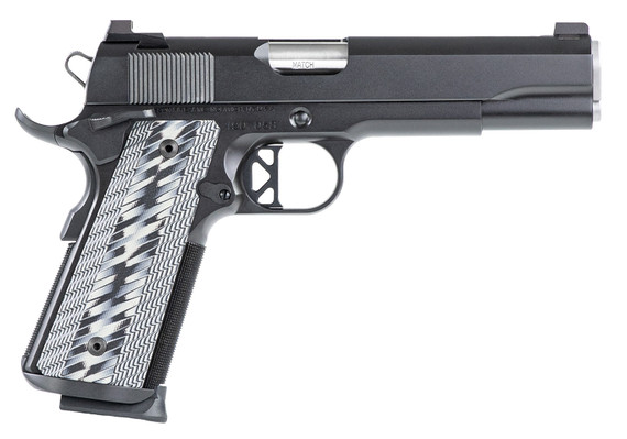 Dan Wesson 01823 Valor 45 ACP 8+1 5 in Stainless Steel Barrel, Black Duty Serrated Stainless Steel Slide & Frame w/Picatinny Rail & Beavertail, Gray G10 Grip, Pistol