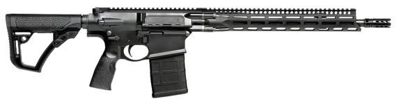 Daniel Defense 0215707258047 DD5 V3 7.62x51mm NATO 16 in 20+1 Black Hard Coat Anodized Black 6 Position w/SoftTouch Overmolding Stock Black Polymer Grip, Rifle