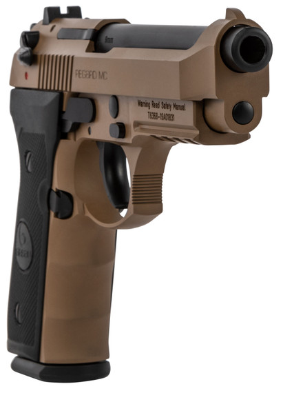 EAA GIRSAN 390084 Regard MC Full Size 9mm Luger 18+1 4.90 in Black Steel Barrel, FDE Serrated Slide, FDE w/Black Controls Aluminum Frame w/Picatinny Rail, Black Polymer Grips, Pistol