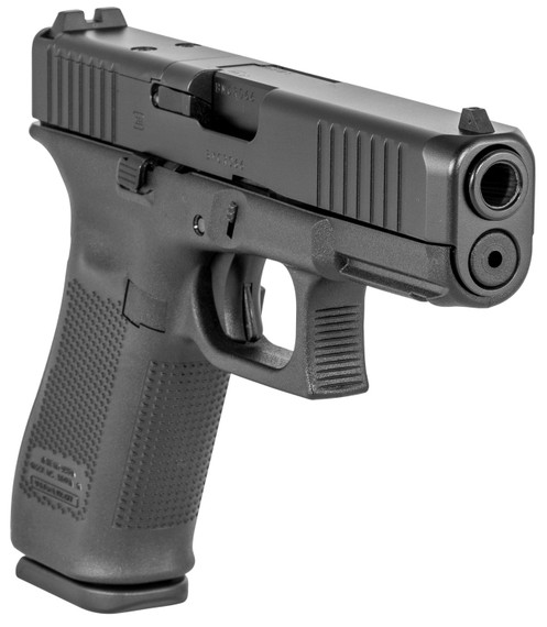 Glock PA455S201MOS G45 Gen5 MOS Full Size 9mm Luger 10+1 4.02 in Black GMB Barrel, Black nDLC MOS Cut/Serrated Slide, Black Polymer Frame w/Accessory Rail, Black Textured w/Interchangeable Backstrap Grip, Pistol