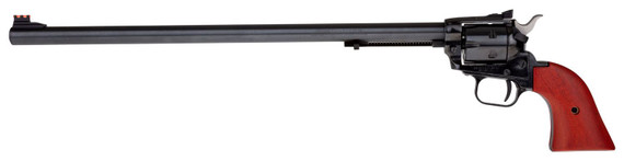 Heritage Mfg RR22B16AS Rough Rider 22 LR 6 Shot, 16 in Black Steel Barrel, Black Zinc Alloy Frame, Black Cylinder, Cocobolo Grip, Hammer/Thumb Safety, Exposed Hammer , Revolver