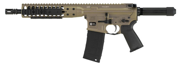 LWRC ICDIP5CK10 Individual Carbine Sports South Exclusive 5.56x45mm NATO 30+1 10.50 in Black Steel Barrel, FDE Cerakote Aluminum Integrated Rail Base Receiver, Black Synthetic Buffer Tube, Black Magpul Grips, Pistol