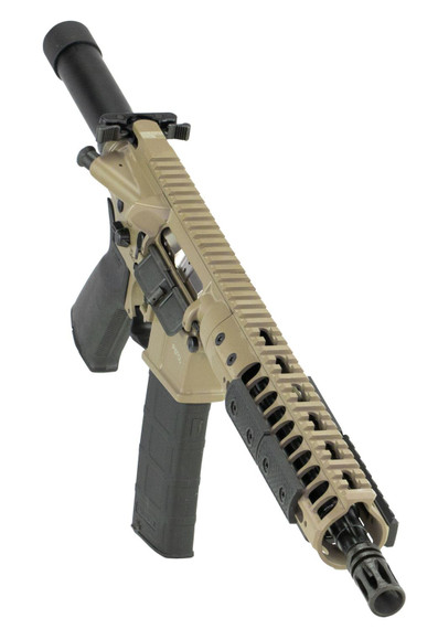 LWRC ICDIP5CK10 Individual Carbine Sports South Exclusive 5.56x45mm NATO 30+1 10.50 in Black Steel Barrel, FDE Cerakote Aluminum Integrated Rail Base Receiver, Black Synthetic Buffer Tube, Black Magpul Grips, Pistol