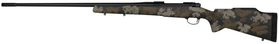 Nosler 42148 M48 Long-Range 300 Win Mag 3+1 26 in Barrel, Graphite Black Cerakote Metal Finish, Black with Green/Tan Sponge Pattern Manners MCS-T Elite Tac Stock, Rifle