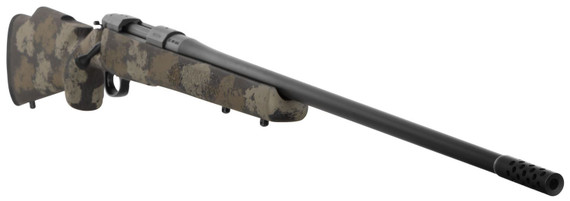 Nosler 42148 M48 Long-Range 300 Win Mag 3+1 26 in Barrel, Graphite Black Cerakote Metal Finish, Black with Green/Tan Sponge Pattern Manners MCS-T Elite Tac Stock, Rifle