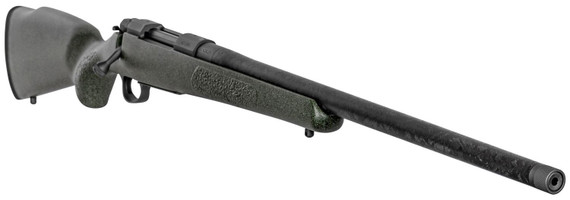 Nosler 47248 M48 Mountain Carbon Full Size 26 Nosler 3+1 24 in Tungsten Gray Cerakote Steel Threaded Barrel Tungsten Gray Cerakote Steel Receiver Granite Green Mountain Hunter Stock Right Hand, Rifle
