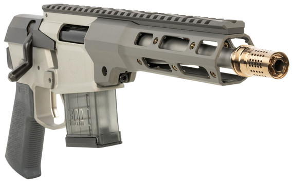 Q LLC MINIFIX300BLK8PST Mini Fix 300 Blackout 10+1 9+1 8 in Stainless Steel Tapered Barrel, Q-Sert Free-Float Handguards Gray Black Polymer Grips Right Hand, Pistol