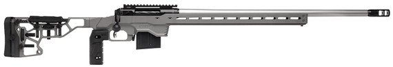 Savage Arms 57558 110 Elite Precision 6mm Creedmoor 10+1 26 in Matte Stainless, Matte Black Rec, Gray Cerakote Adjustable MDT ACC Aluminum Chassis Stock (MB Not Included), Rifle
