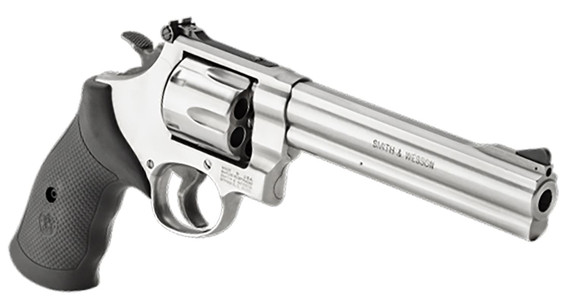 Smith & Wesson 12462 Model 610 10mm Auto or 40 S&W Stainless Steel 6.50 in Barrel, 6rd Cylinder & N-Frame, Black Polymer Grip, Internal Lock , Revolver