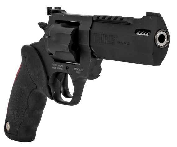 Taurus 2357051RH Raging Hunter 357 Mag 7rd 5.12in Matte Black Oxide Steel Black Rubber with Integrated Red Cushion Insert Grip