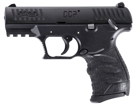 Walther Arms 5082500 CCP M2 380 ACP 8+1, 3.54 in Stainless Steel Barrel, Black Cerakote Serrated Steel Slide, Black Polymer Frame w/Picatinny Rail, Black Finger Grooved Grip, Manual Thumb Safety, Pistol