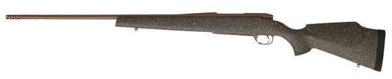 Weatherby MWL01N65RWR6B Mark V Weathermark LT Full Size 6.5 Wthby RPM 4+1 24 in FDE Cerakote Fluted Barrel, FDE Cerakote Steel Receiver, Fixed Monte Carlo w/Raised Comb Green Hand-Laid w/FDE Specks Synthetic Stock, Right Hand, Rifle
