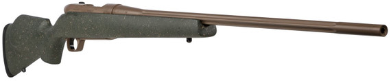 Weatherby MWL01N653WL8B Mark V Weathermark LT Full Size 6.5-300 Wthby Mag 3+1 26 in FDE Cerakote Fluted Barrel, FDE Cerakote Steel Receiver, Fixed Monte Carlo w/Raised Comb Green Hand-Laid w/FDE Specks Synthetic Stock, Left Hand, Rifle