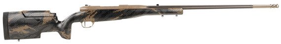 Weatherby MAE01N257WL8B Mark V Accumark Elite Full Size 257 Wthby Mag 3+1 26 in Coyote Tan Cerakote Fluted Threaded Barrel, Steel Receiver, Adjustable Comb Carbon Fiber w/Brown Sponge Accents Stock, Left Hand, Rifle