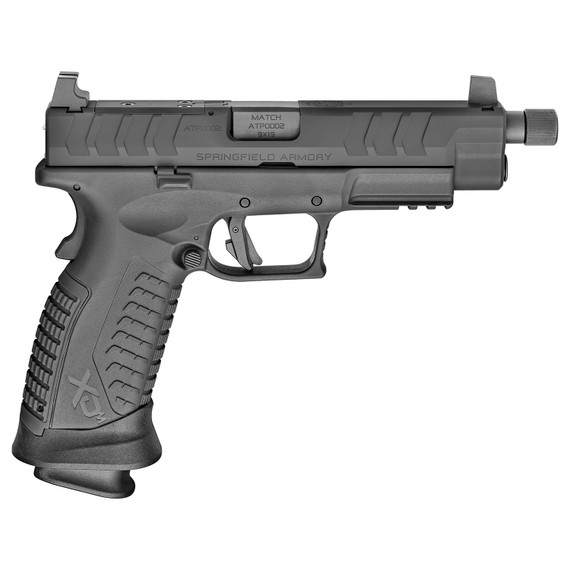 Springfield XDM, Elite OSP, Striker Fired, Semi-automatic, Polymer Frame Pistol, Full Size, 9MM, 4.5 in Threaded Barrel, Melonite Finish, Black, Suppressor Height Sights, 22 Rounds, 2 Magazines XDMET9459BHCOSP